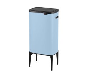 פח אשפה למטבח 53 ליטר תכלת