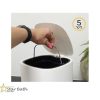 ⁦פח אשפה מרובע 5 ליטר לבן⁩ – תמונה ⁦3⁩