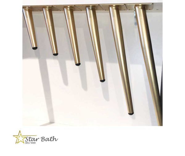 רגליים לספה | שולחן דגם CHIC זהב מט | גובה 71-40 ס"מ