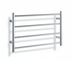 מחמם מגבות חשמלי 4 שלבים מעוגל בגוון ניקל מבריק