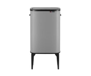 פח אשפה למטבח 53 ליטר מלבני אפור בטון