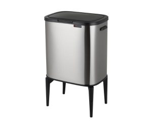 פח אשפה על רגליים 33 ליטר נירוסטה