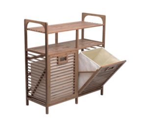 סל כביסה כפול מבמבוק