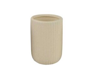 כוס למברשת שיניים 3 גוונים שחור לבן קרם