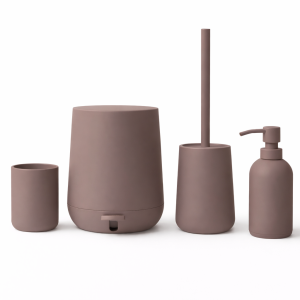 סט מונחים לאמבטיה גוון חום מוקה דגם ROCKY