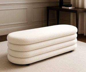 ספסל נפתח בוקלה שמנת