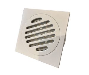 ניקוז ריצפתי חוסם ריח בז' שמנת מט 10X10 ס"מ