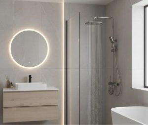 סוללה לאמבטיה אפור גרפיט