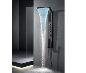 מערכת פינוק ראש גשם מפוארת שחור