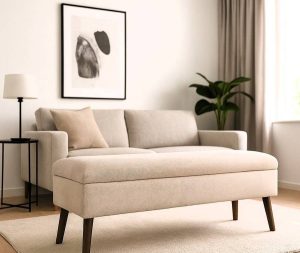 הדום נפתח בד בצבע אפור