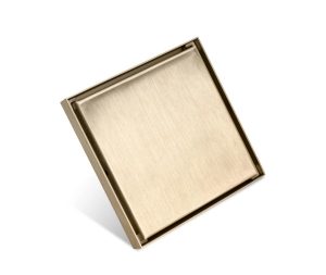 תעלה נסתרת לניקוז גודל ענק 20 ס"מ זהב מוברש חוסם ריחות וחרקים