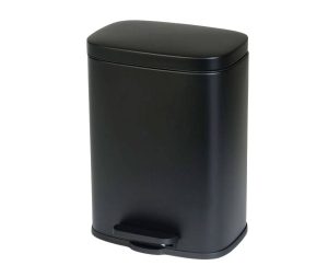 פח אשפה למטבח מלבני 20 ליטר שחור