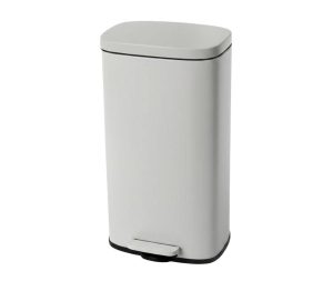 פח אשפה למטבח מלבני 30 ליטר אפור