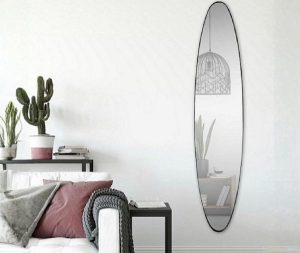 מראה זכוכית אליפסה צרה 160X40