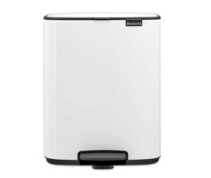 פח פדל לאמבטיה ריבוע 12 ליטר לבן Brabantia