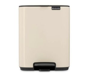 פח פדל לאמבטיה ריבוע 7 ליטר בז' Brabantia