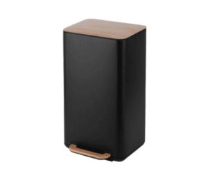 פח למטבח על רגליים 30 ליטר גוון שחור