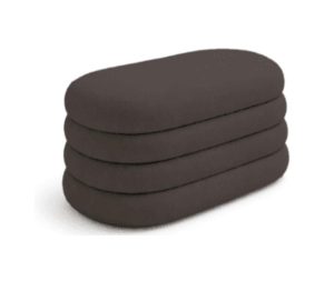 הדום אחסון אליפסה קטן גוון שחור