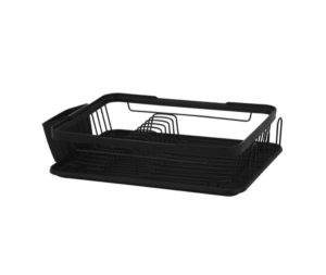 מייבש כלים עשוי אלומיניום שחור