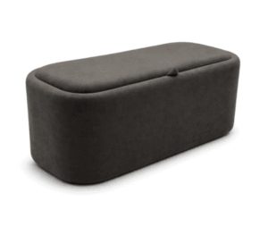 הדום אחסון בוקלה גדול גוון שחור