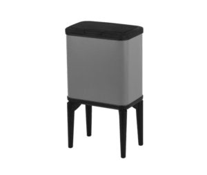 פח אשפה לאמבטיה 5 ליטר עם רגליים אפור