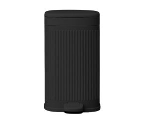 פח רטרו מלבני צר 15 ליטר גוון שחור