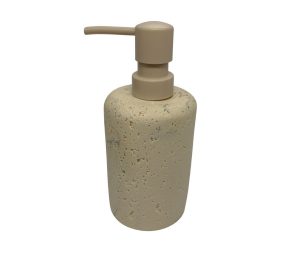 דיספנסר עגול דמוי אבן צבע קרם