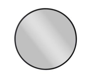 מראה עגולה מסגרת אלומינים שחור