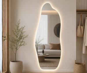 מראה פינגווין עם תאורה אחורית 50X160 ס"מ ו-USB
